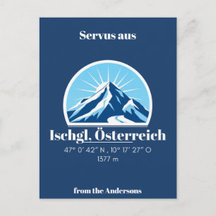 Ischgl Áustria Alemanha cartão postal de montanha