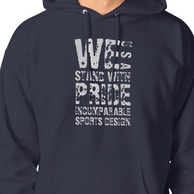 ISD We Stand With Pride USA Pullover Hoodie (Criador carregado)