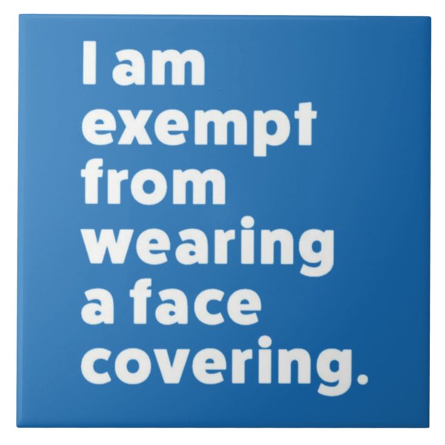Isento de Vestir uma cobertura de rosto (Frente)