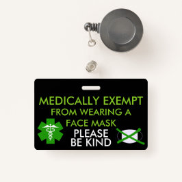 Isento Médico Do Crachá De Máscaras
