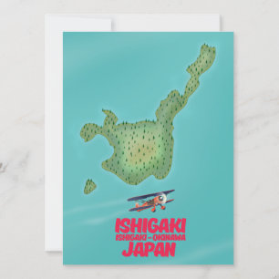 Ishigaki Okinawa, Japão mapa