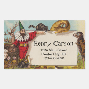 Isidore, o Elf e o seu adesivo dos animais