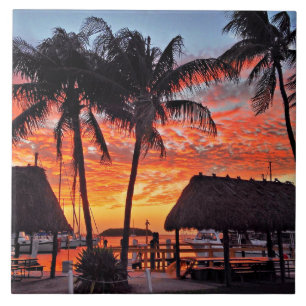 Islamorada, pôr do sol da Flórida
