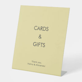 Island Citrus Yellow Cards & Gifts Wedding Sign