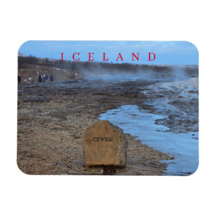Ísland Geysir Área Geotérmica vista ímã de geladei