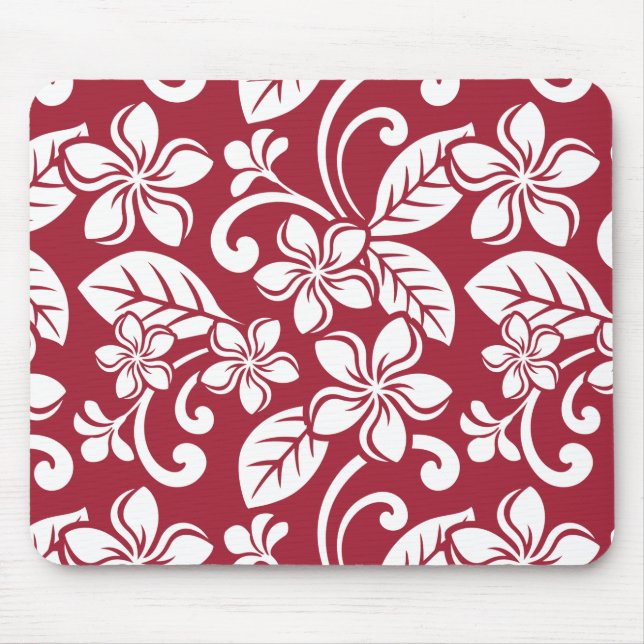 ISLAND PLUMERIA (CARDINAL RED) Mousepad (Frente)