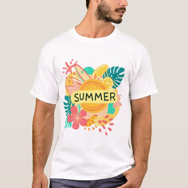 "Island Vibes: Design de camiseta de verão (Frente)