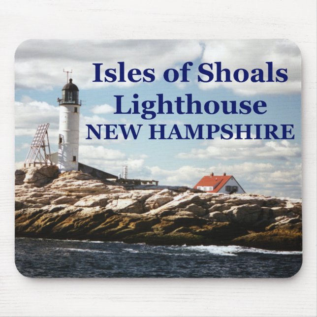 Isles of Shoals Lighthouse, New Hampshire Mousepad (Frente)