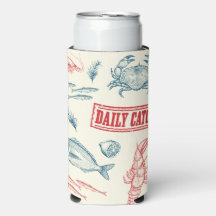 Isolante para Lata de Seltzer Daily Catch Vintage