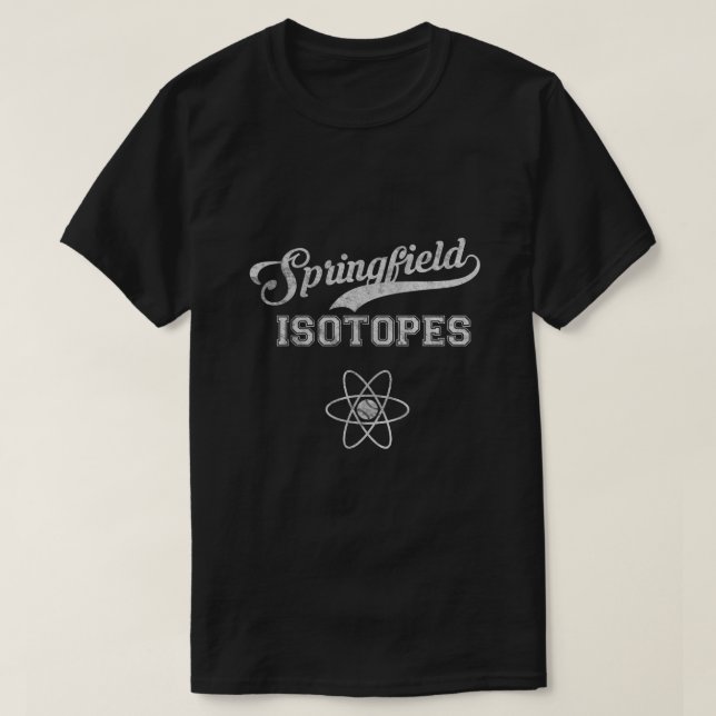 Isótopos De Springfield Vintage Camiseta Vintage T (Frente do Design)
