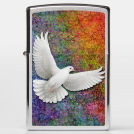 Isqueiro de Zippo da pomba da paz do vôo