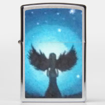 Isqueiro de Zippo do anjo-da-guarda