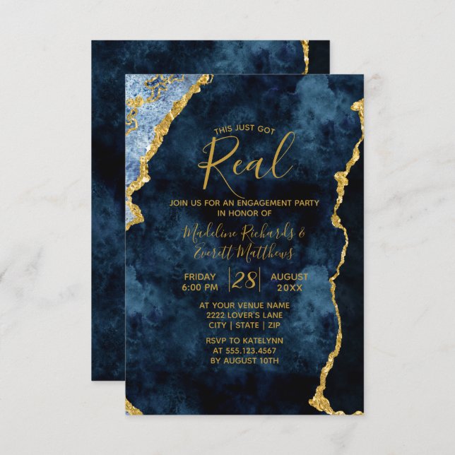 Isso Acabou De Receber Convites De Festa de noivad (Frente/Verso)