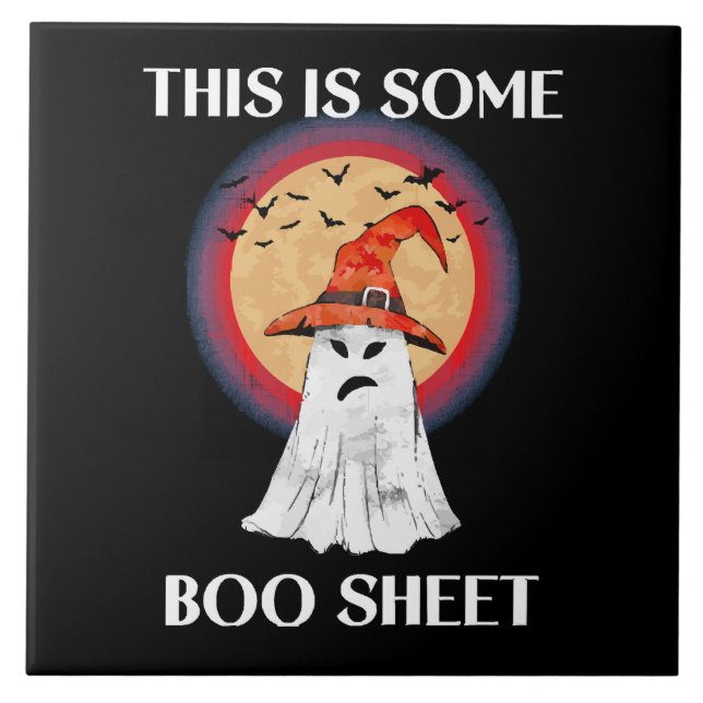 Isso É Alguma Folha de Boo Dia das Bruxas Fantasma (Frente)