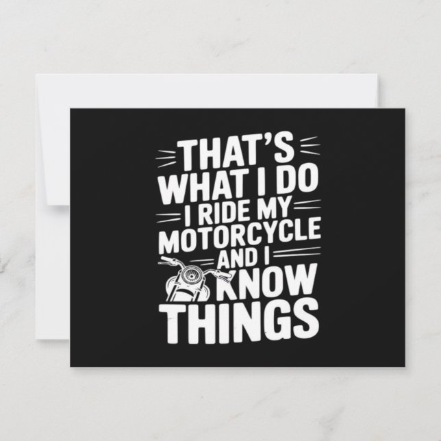 Isso é o que eu faço Eu ando de Motocicleta e eu s (Frente)