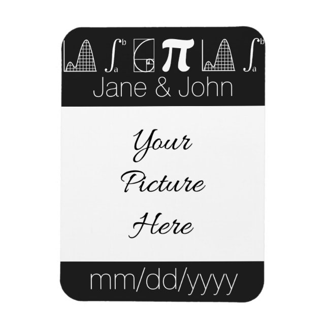 Isso Soma em Ímã de Black Save-the-Date (Vertical)