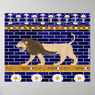 Istar Gate Lion Wall Impressão