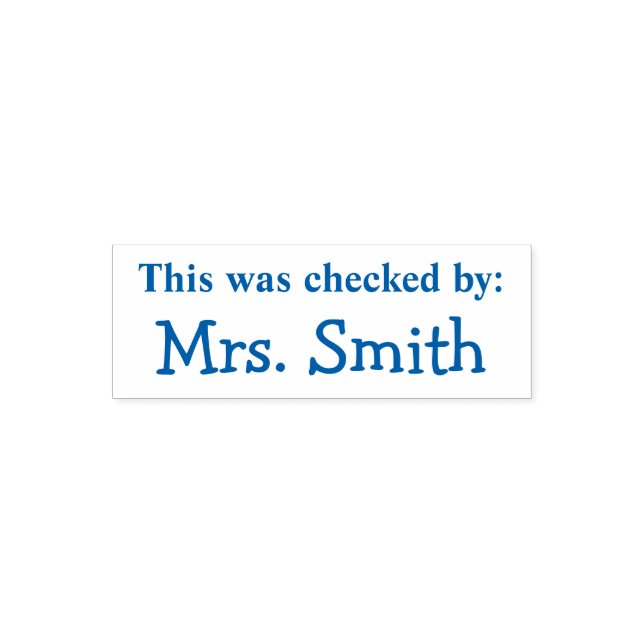 "Isto foi verificado por" Carimbo de Borracha Pers (Design)