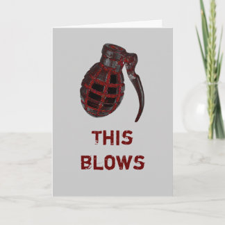 Isto funde cartão de aniversário tardivo