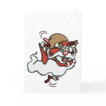 Isto são Papais noeis! (sem fundo) cartão de sauda