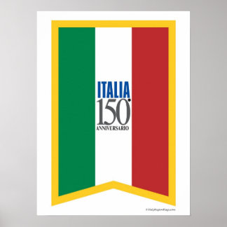 Italia 150 Poster de aniversário