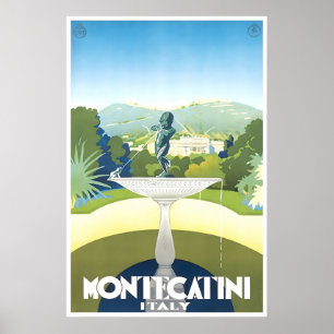 Itália Arte Montecatini Terme Impressão Viagem Ita