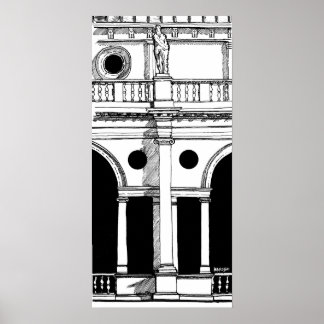 Itália Basilica Palladiana Viagem Art Impressão