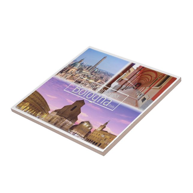 Itália BOLOGNA, Piazza Maggiore, Duas Torres, (Lateral)