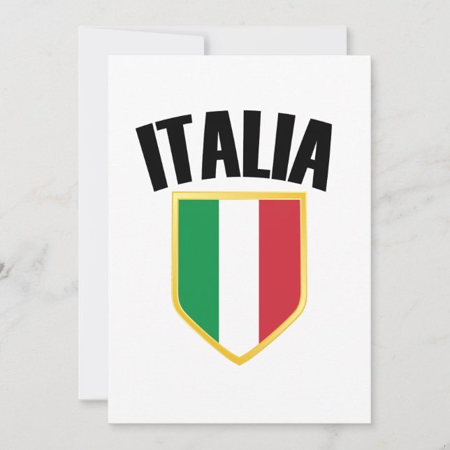 Italia Crest Itália Flag (Frente)