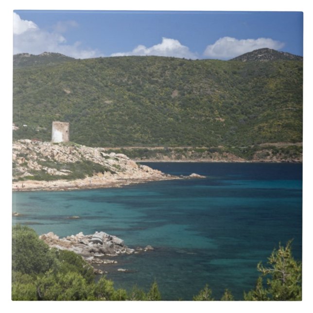 Itália, Sardenha, Teulada. Torre espanhola. (Frente)