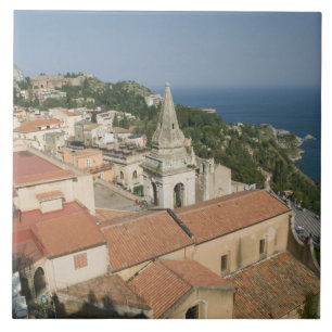 ITÁLIA, Sicília, TAORMINA: Vista para o Piazza I