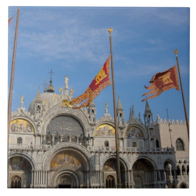 Itália, Veneza, Basílica de São Marcos na Praça de (Frente)