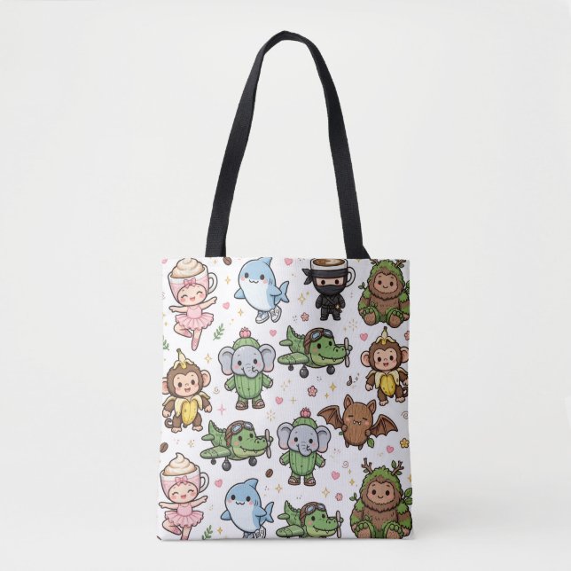 Italian Brainrot All Stars Doodle Tote (Frente)