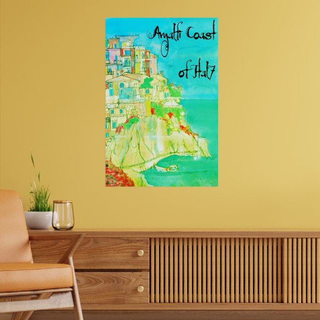 Italian Coast Italy Wall Decor 11" X 14" poster (Sala de Estar 2)