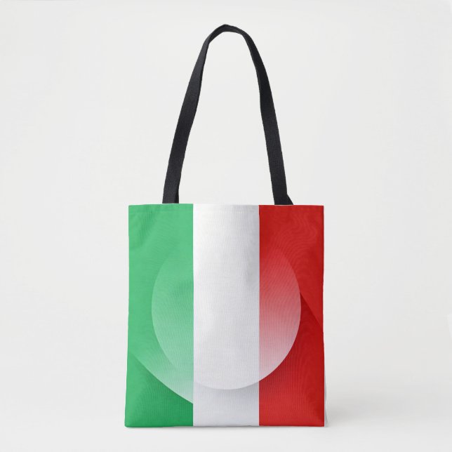 Italian Flag Shoulder Tote – Stylish Patriotic Bag (Frente)