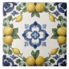 Italian Lemons & Citrus Fruit with Blue Clover