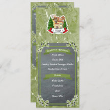 Italian menu restaurant 10,16 x 23,5