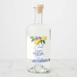 Italian Mosaic Blue Tile & Lemons Bridal Shower