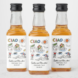 Italian Wedding Whimsical Hand Drawn Amalfi Coast 