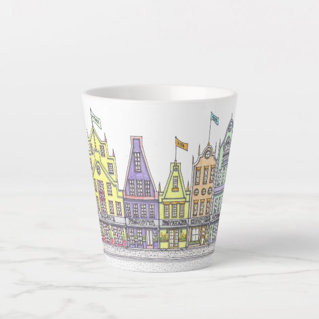 Italiano Compra Pequena Caneca Latte (Frente)