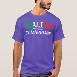Italiano por casamento Camisa Itália Casamento Hum