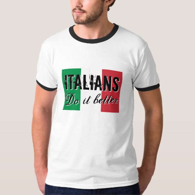 Italianos melhora camisetas (Frente)