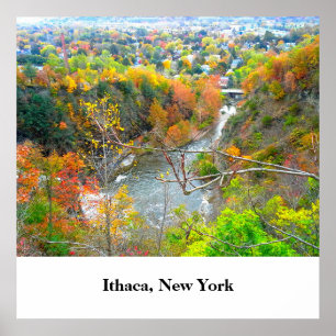 ITHACA NEW YORK GORGE poster