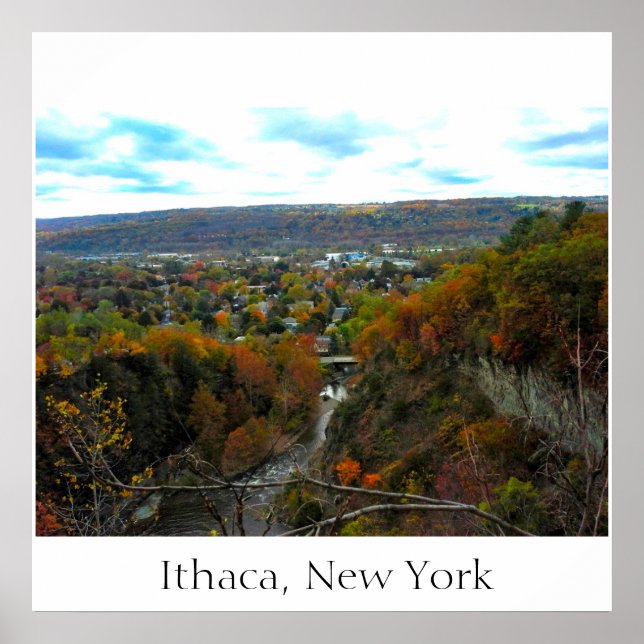 ITHACA NEW YORK GORGE poster (Frente)