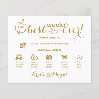 Itinerário da Semana do Casamento Náutico