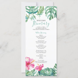 Itinerário de Casamento Floral Tropical de Waterco