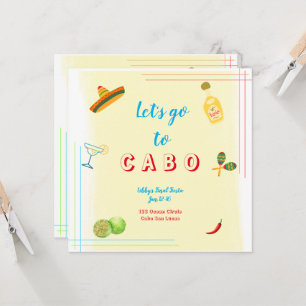 Itinerário de Convite de Bachelorette para vamos