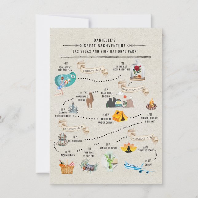 Itinerário de Fim de Semana Bachelorette | Las Veg (Frente)