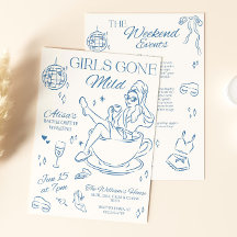 Itinerário de Solteira Gone Mild Convite Slumbe