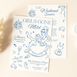 Itinerário de Solteira Gone Mild Convite Slumbe